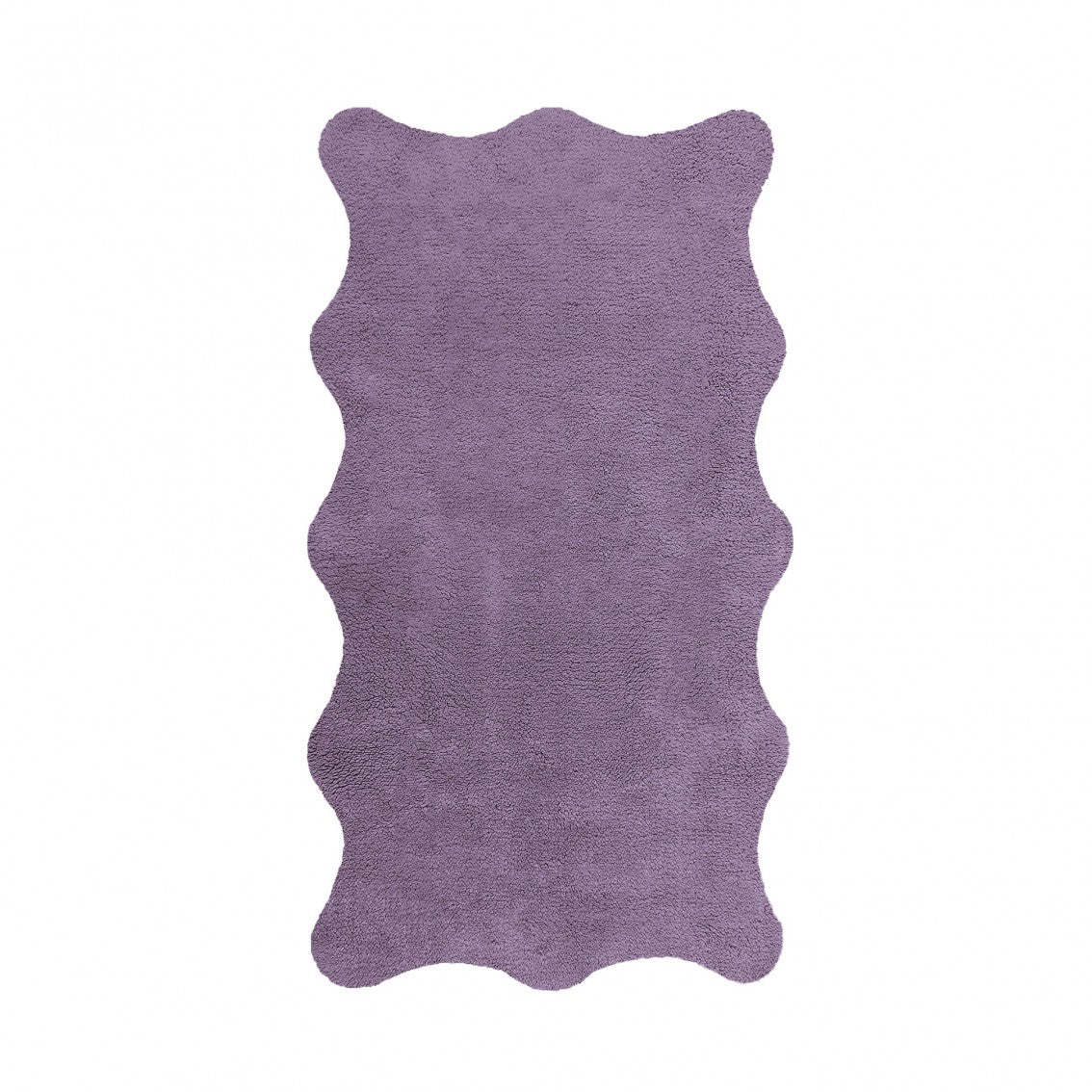 Plain Egoist Bath Rug - LAVANDER - 28'' x 47'' | Scalloped