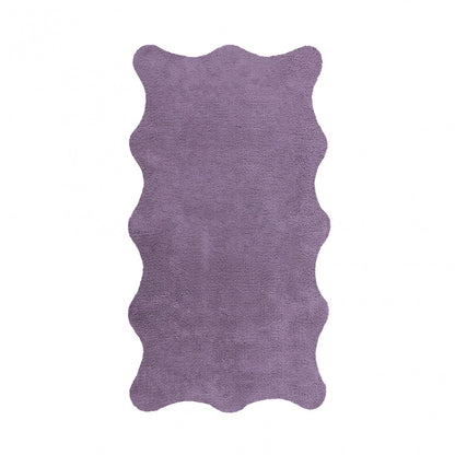 Plain Egoist Bath Rug - LAVANDER - 28'' x 47'' | Scalloped