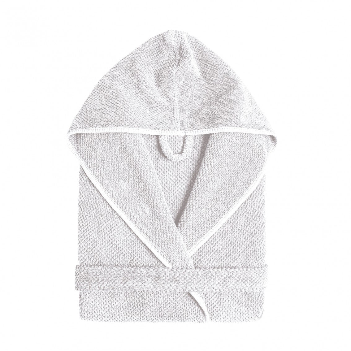 Bee Waffle Teens Bath Robe - WHITE - 14/16 Years