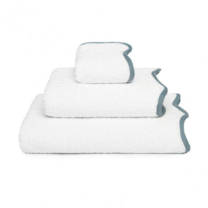 Portobello Scalloped Guest Towel - PEACOCK - 12''X20'' | Guest Towel
