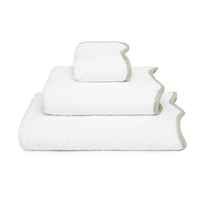 Portobello Scalloped Guest Towel - FOG - 12''X20'' | Guest Towel