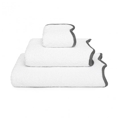 Portobello Scalloped Hand Towel - STORM - 20'X39'' | XL Hand Towel