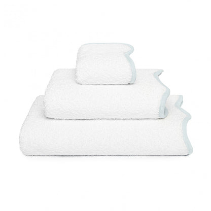 Portobello Scalloped Hand Towel - ICE - 20'X39'' | XL Hand Towel
