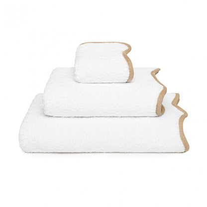 Portobello Scalloped Guest Towel - TOAST - 12''X20'' | Guest Towel