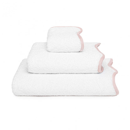 Portobello Scalloped Hand Towel - PEARL - 20'X39'' | XL Hand Towel