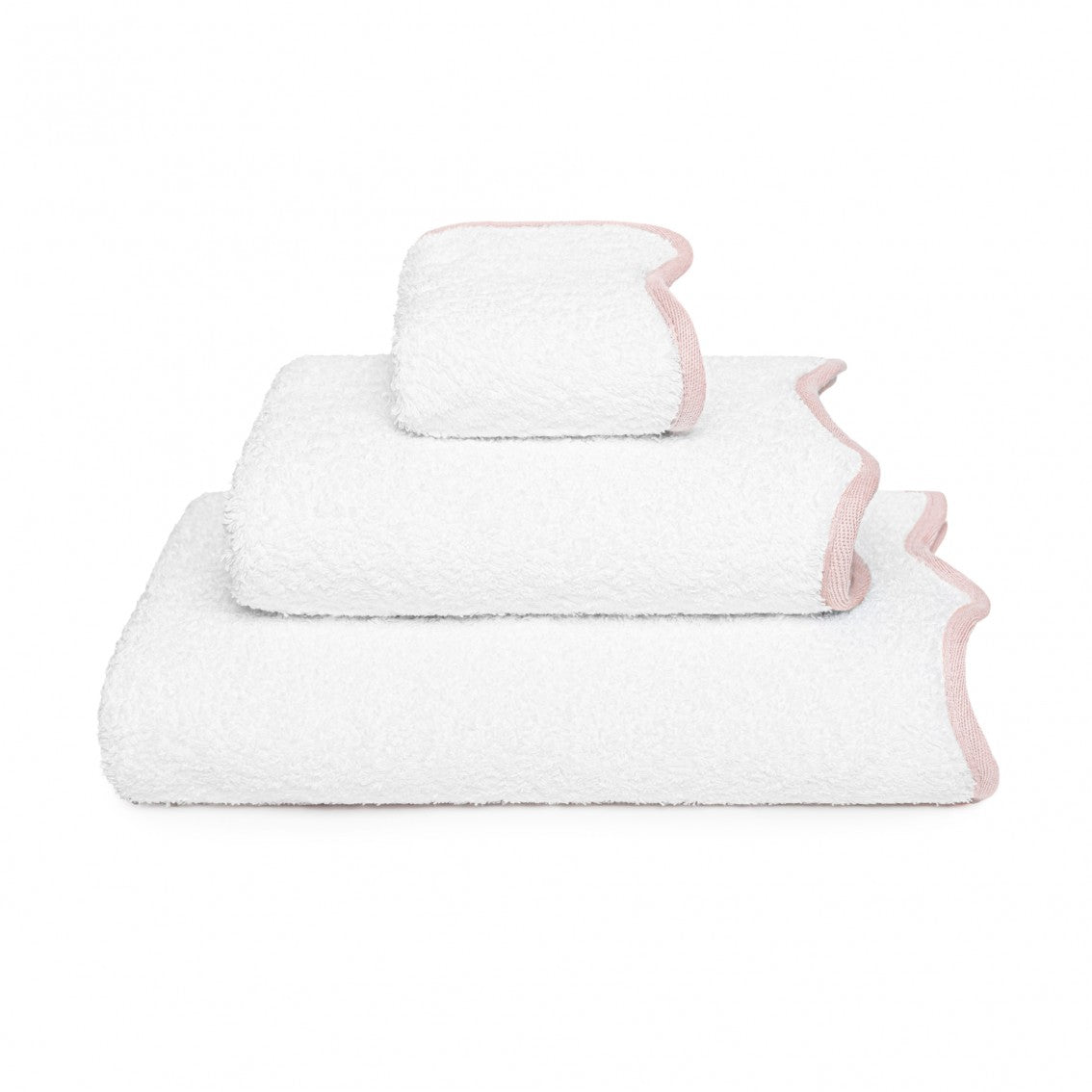 Portobello Scalloped Guest Towel - PEARL - 12''X20'' | Guest Towel