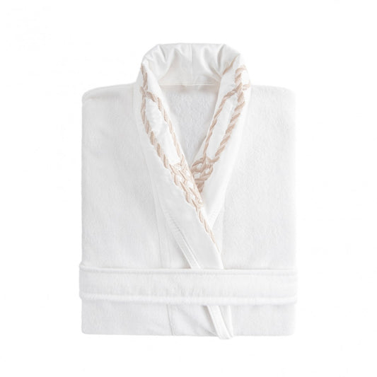Velluto Bath Robe - WHITE - XL