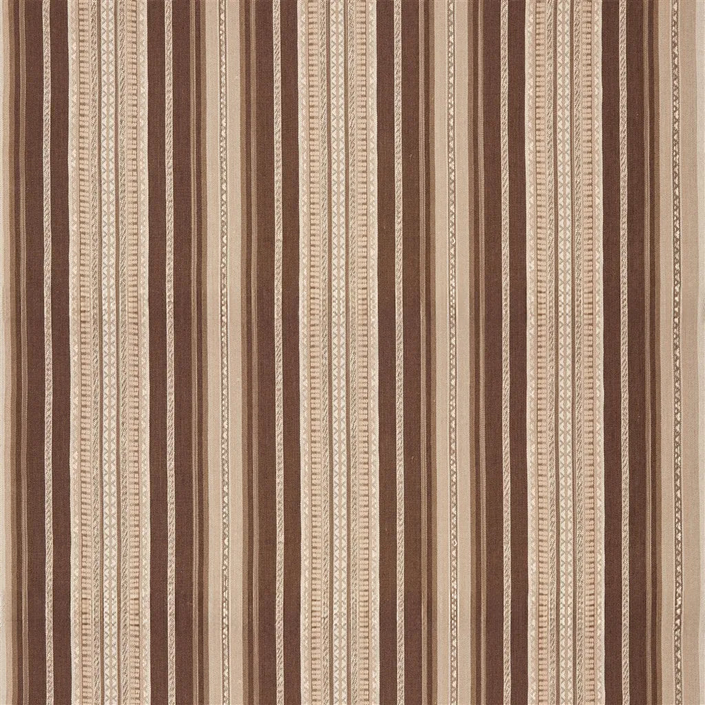Summit Stripe Fabric by Ralph Lauren in Acorn