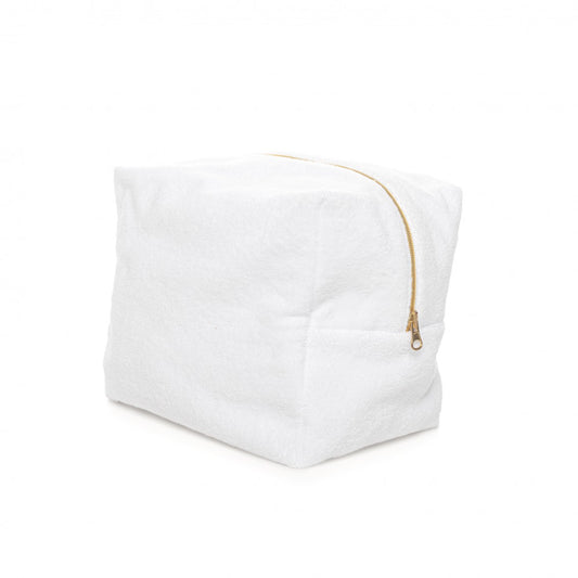 Egoist Cosmetic Bag - WHITE - 10''X6''x8''