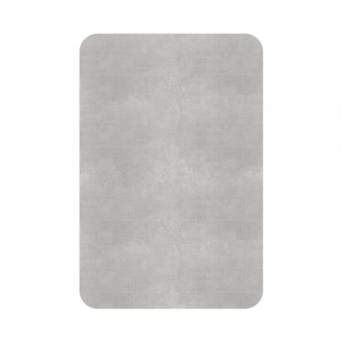 Plain Area Rug by Graccioza in Cloud, Rounded Edge