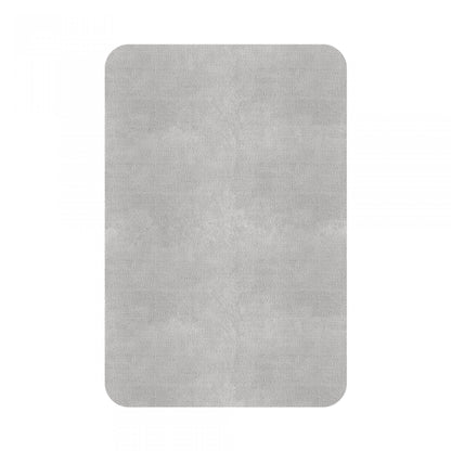 Plain Area Rug by Graccioza in Cloud, Rounded Edge