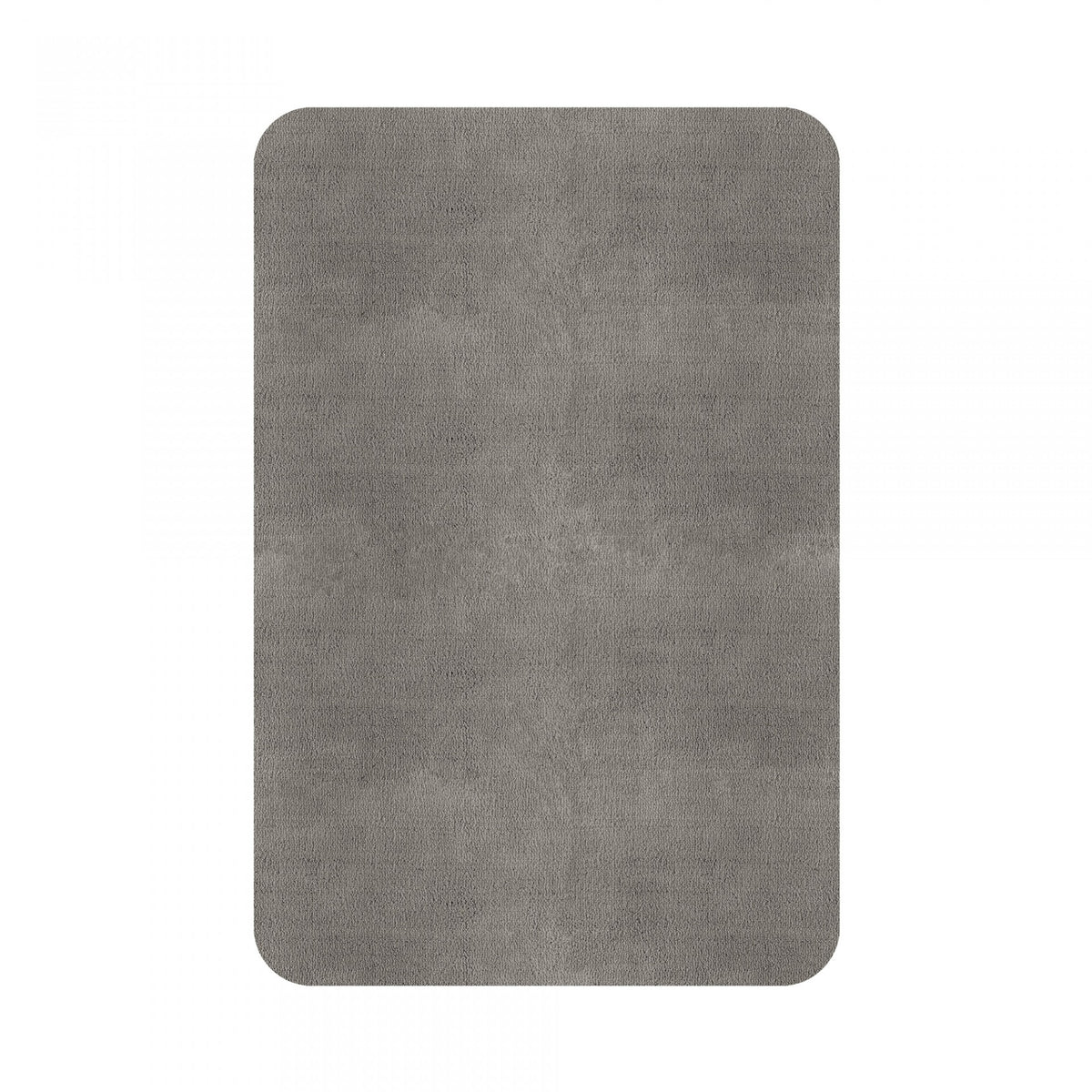 Plain Area Rug by Graccioza in Metal, Rounded Edge