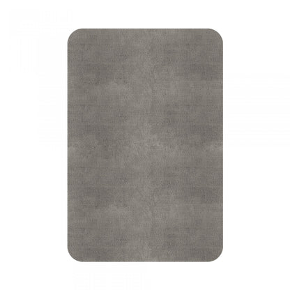 Plain Area Rug by Graccioza in Metal, Rounded Edge