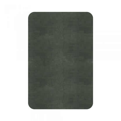 Plain Area Rug by Graccioza in Sage Green, Rounded Edge