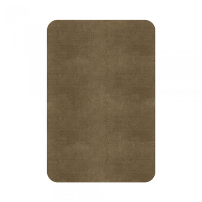 Plain Area Rug by Graccioza in Sandstone, Rounded Edge