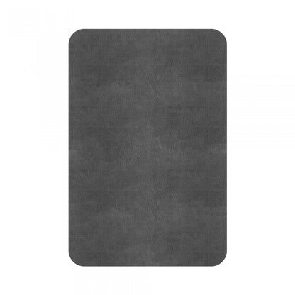 Plain Area Rug by Graccioza in Steel, Rounded Edge