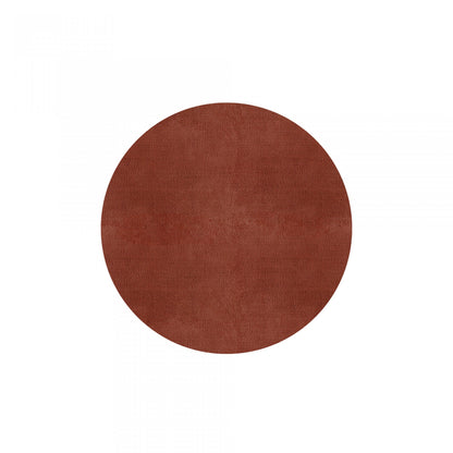 Plain Area Rug by Graccioza in Clay, Round
