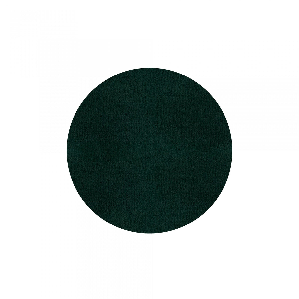Plain Area Rug by Graccioza in Hunter Green, Round