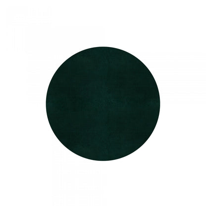 Plain Area Rug by Graccioza in Hunter Green, Round