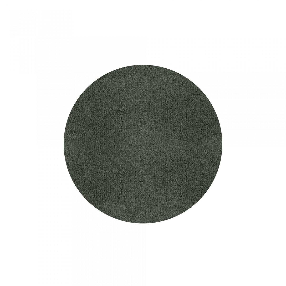 Plain Area Rug by Graccioza in Sage Green, Round
