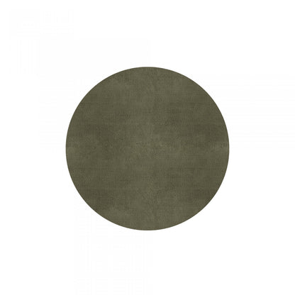 Plain Area Rug by Graccioza in Sage Taupe, Round