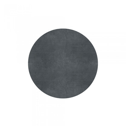 Plain Area Rug by Graccioza in Dusty Blue, Round