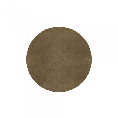 Plain Area Rug by Graccioza in Sandstone, Round