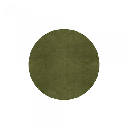 Plain Area Rug by Graccioza in Fresh Olive, Round