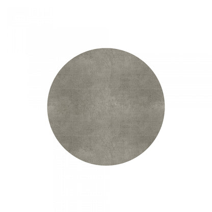 Plain Area Rug by Graccioza in Pale Stone, Round