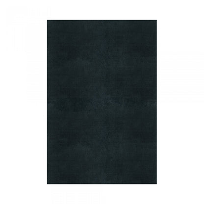 Plain Area Rug by Graccioza in Charcoal Blue, Rectangular