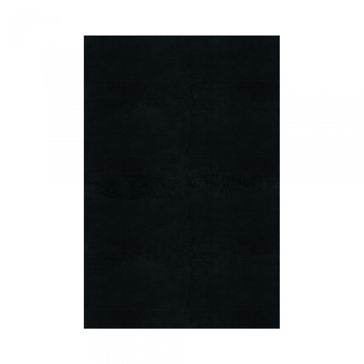 Plain Area Rug by Graccioza in Black, Rectangular