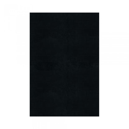 Plain Area Rug by Graccioza in Black, Rectangular