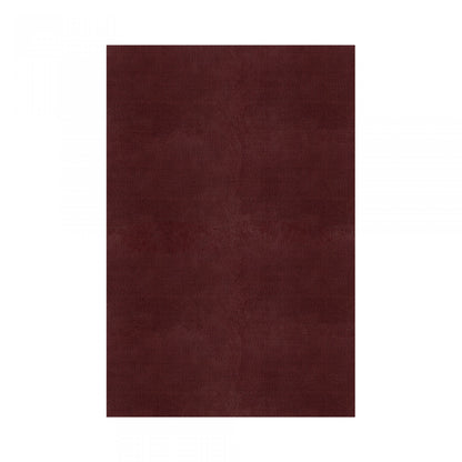 Plain Area Rug by Graccioza in Bordeaux, Rectangular
