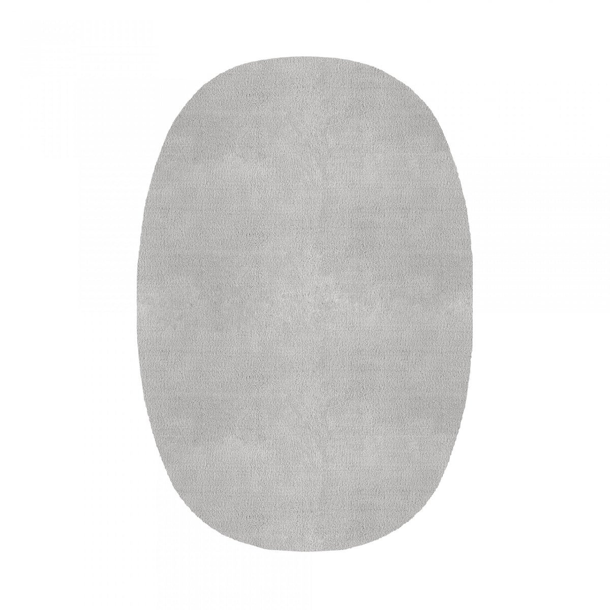 Plain Area Rug by Graccioza in Cloud, Oval