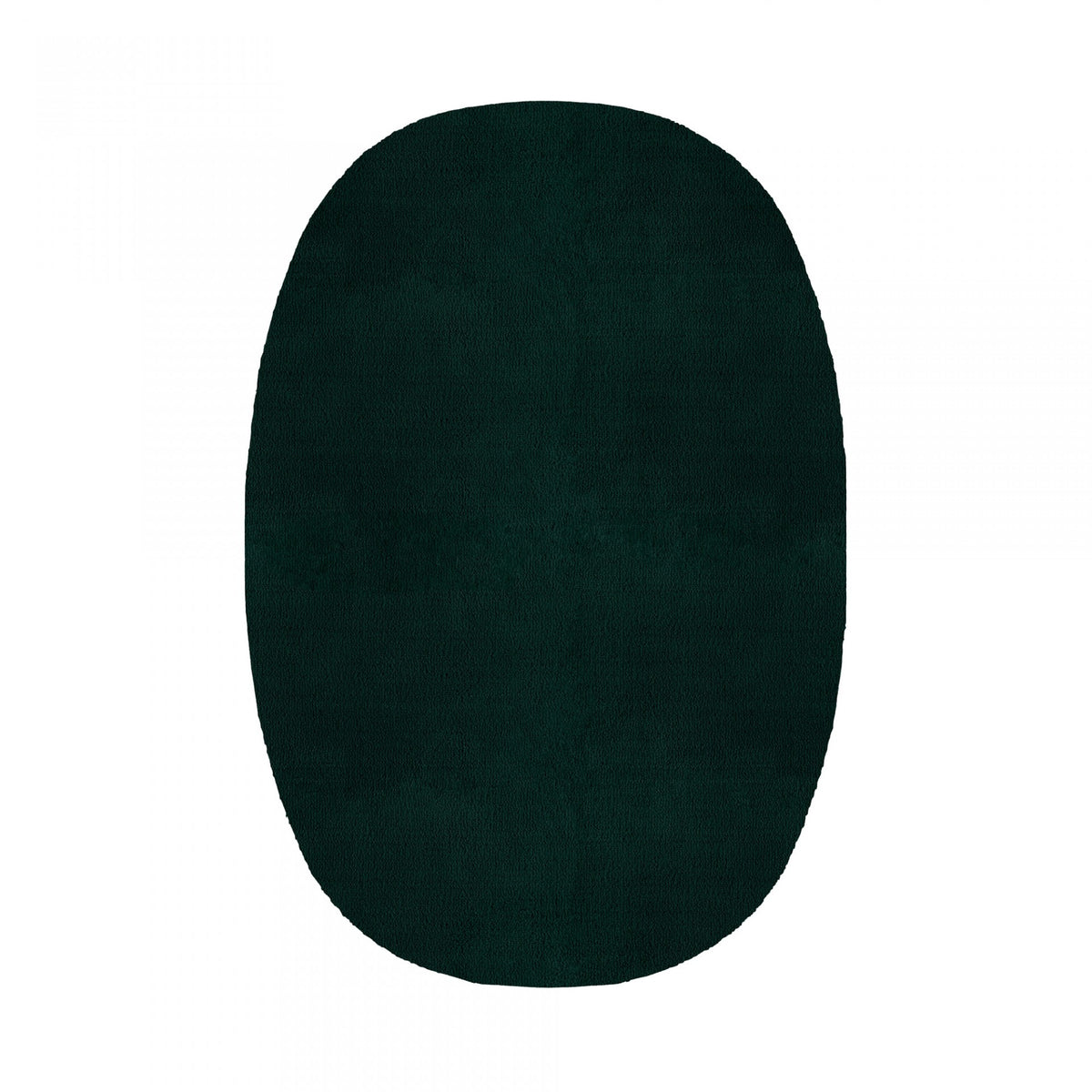 Plain Area Rug by Graccioza in Hunter Green, Oval