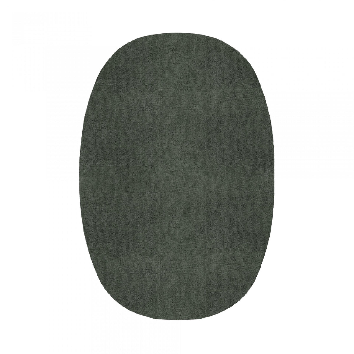 Plain Area Rug by Graccioza in Sage Green, Oval