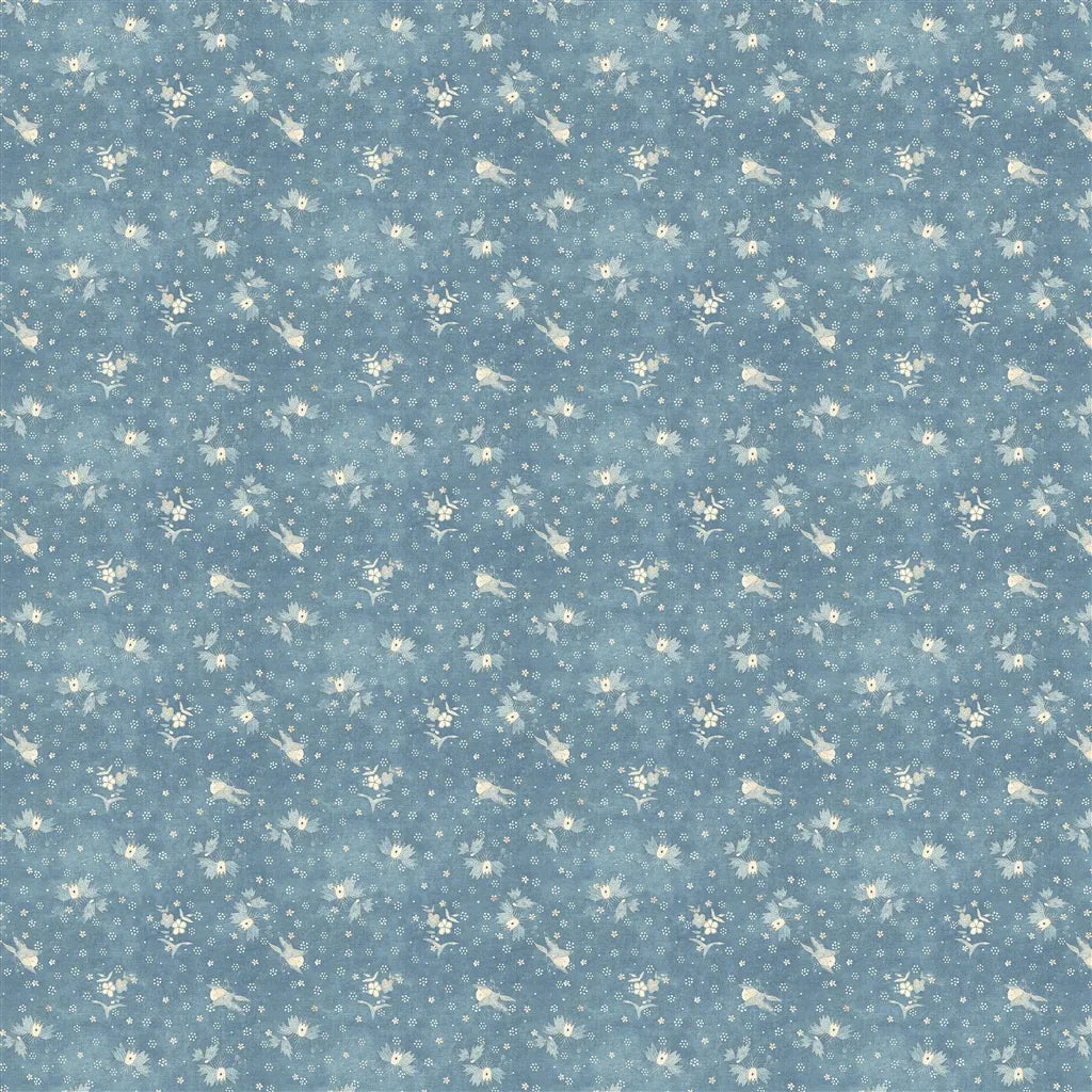 Wells Batik Fabric by Ralph Lauren in Chambray