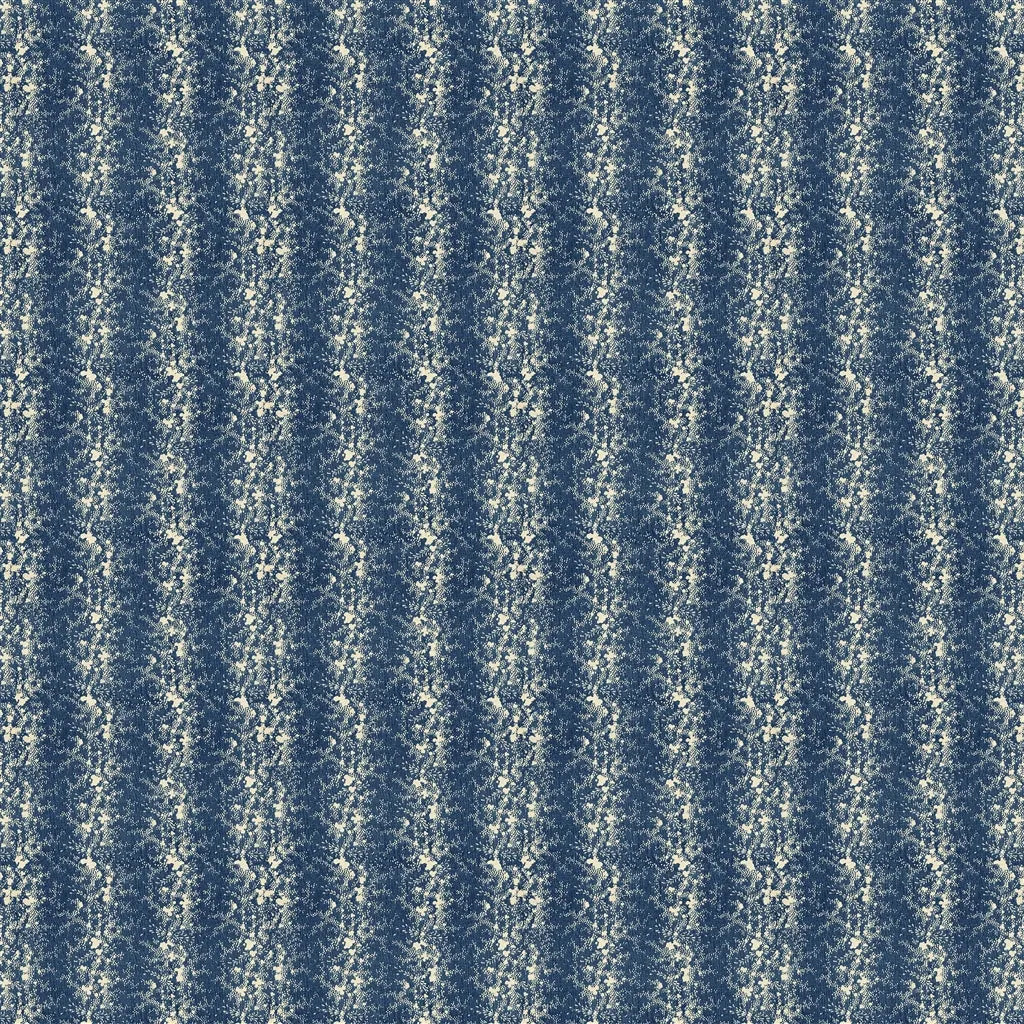 Barnacle Stripe Fabric by Ralph Lauren in Dark Blue