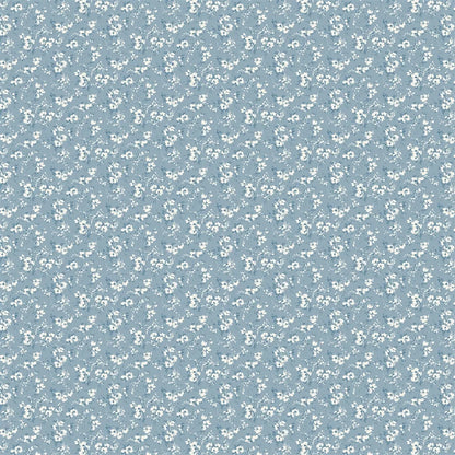 Maycroft Floral Fabric by Ralph Lauren in Chambray
