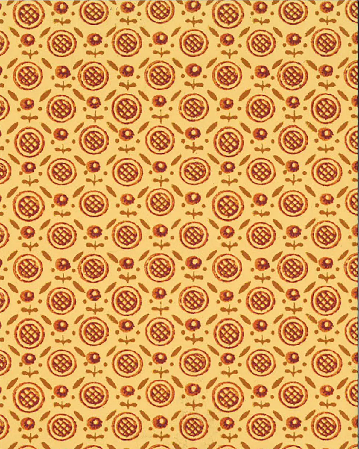 Barton Wallpaper by Fleurons d'Hélène in Pippin