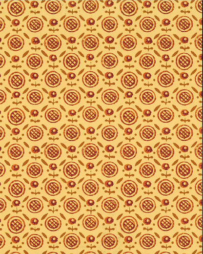 Barton Wallpaper by Fleurons d'Hélène in Pippin