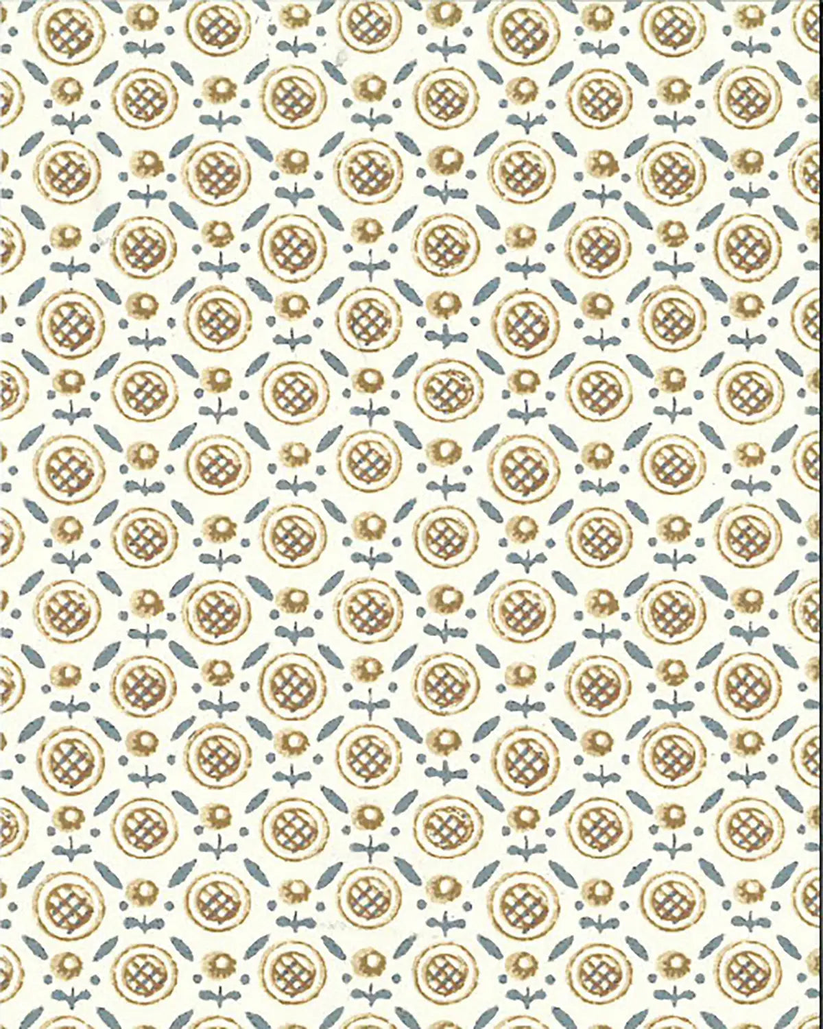 Barton Wallpaper by Fleurons d'Hélène in Porcini