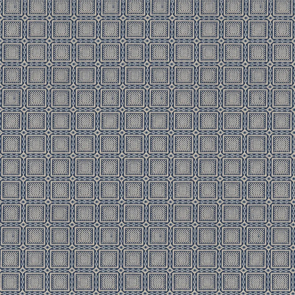Edgecombe Needlepoint Fabric by Ralph Lauren in Blue