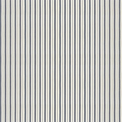 Ferry House Stripe Fabric by Ralph Lauren in Blue