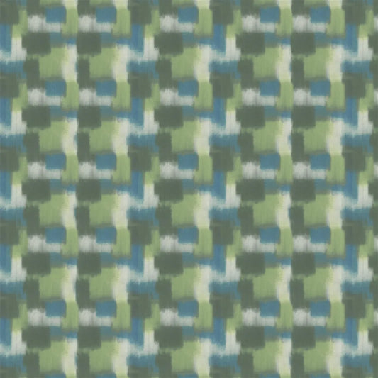 Carres Ombres Wallpaper Panel by Designers Guild in Moss