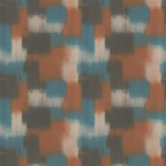 Carres Ombres Fabric by Designers Guild in Terracotta
