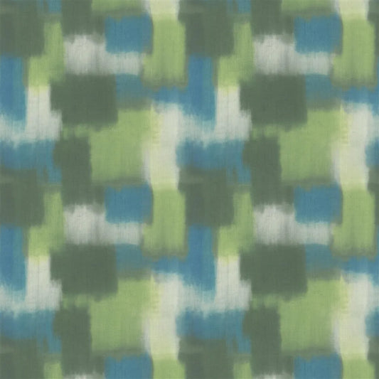 Carres Ombres Fabric by Designers Guild in Moss