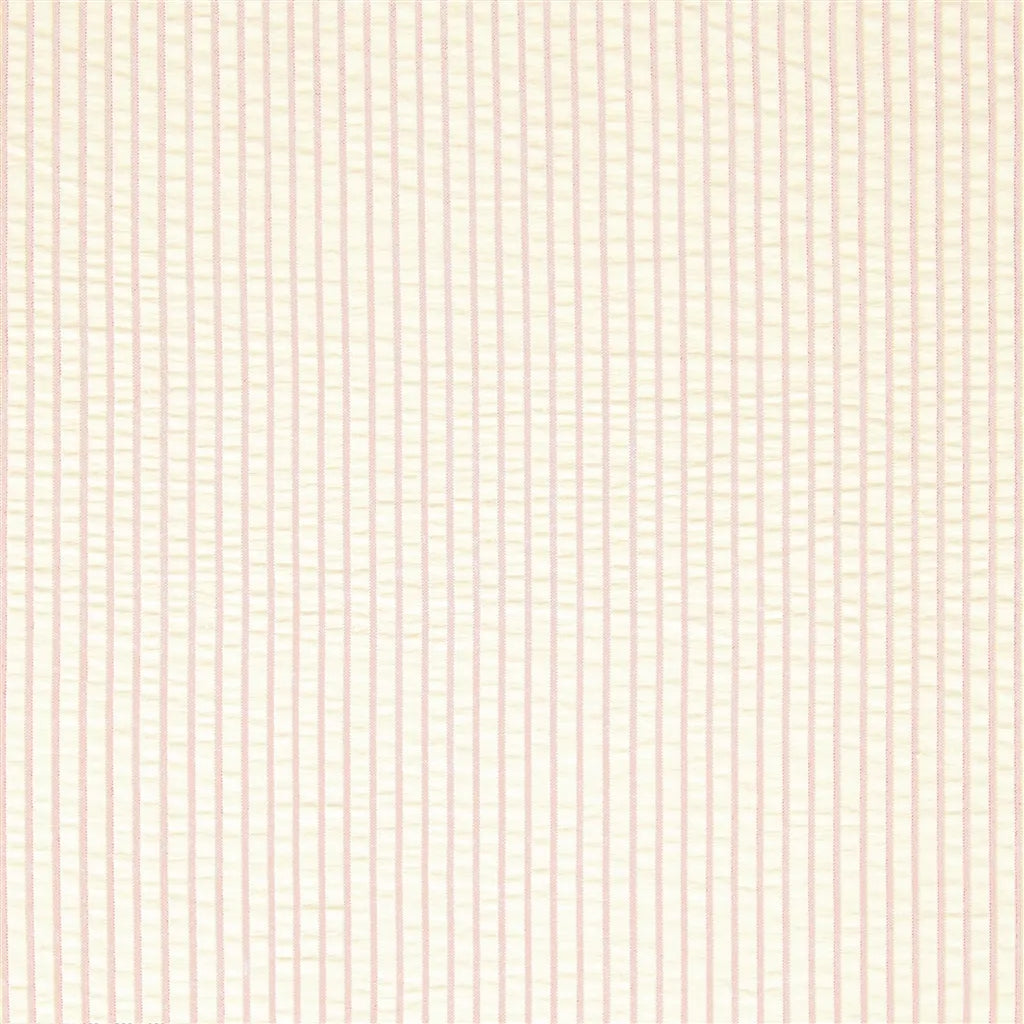 Summertime Seersucker Fabric by Ralph Lauren in Pink