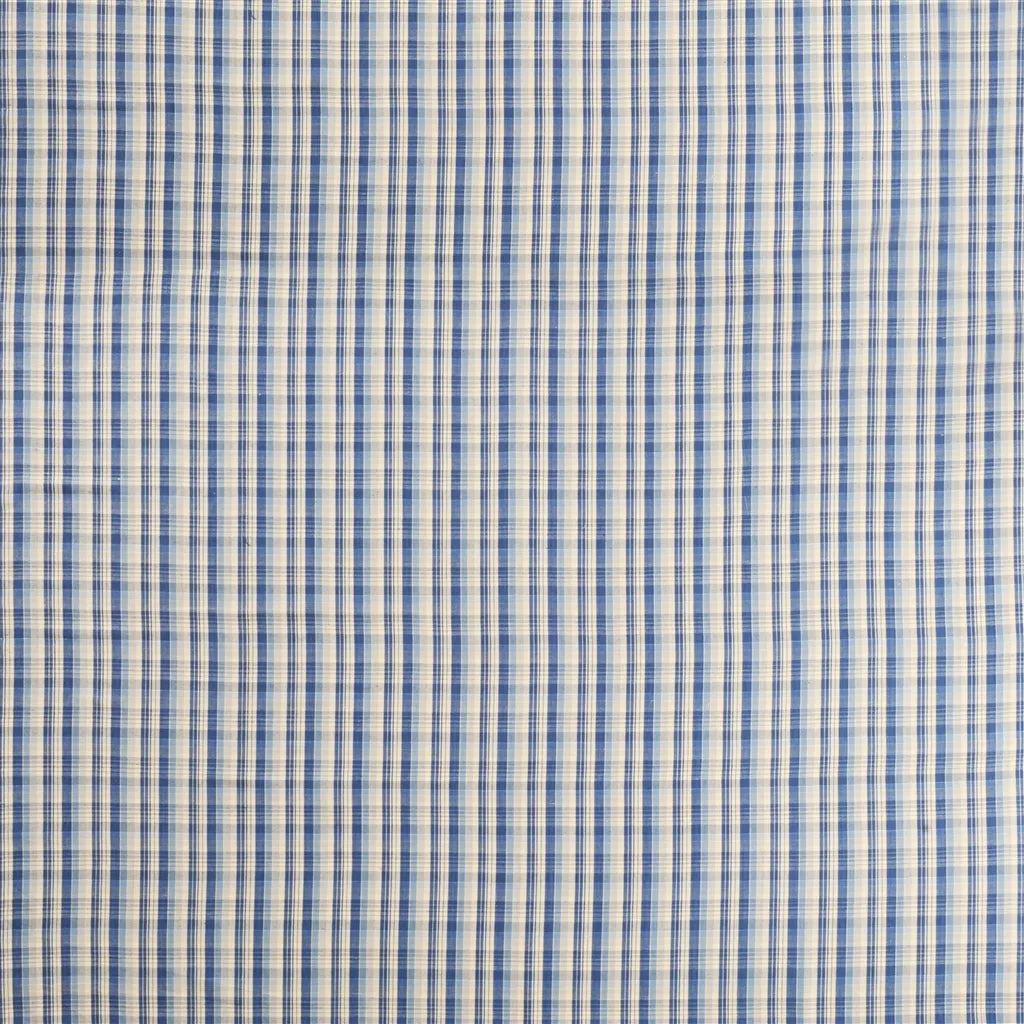Summer Plaid Fabric by Ralph Lauren in Blue