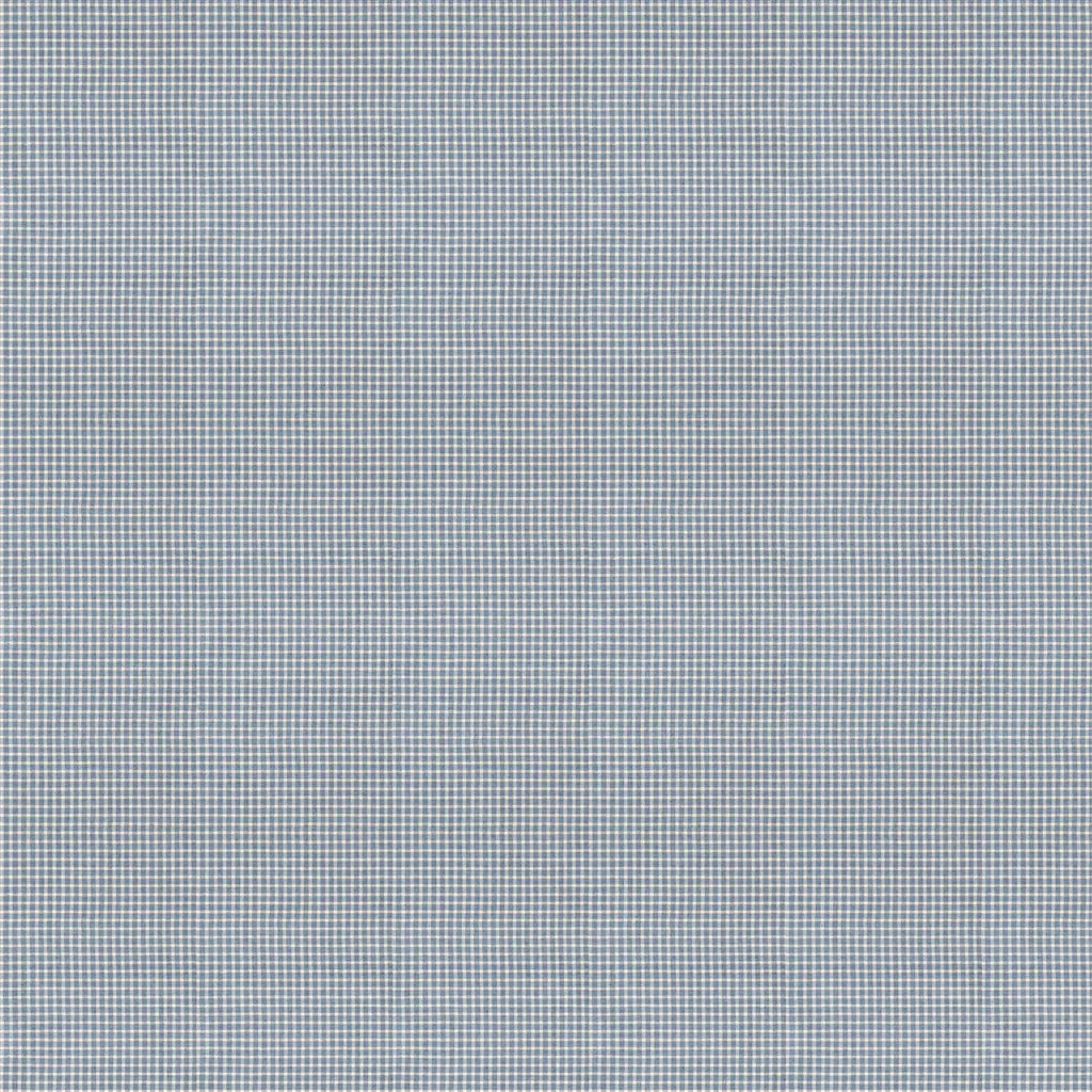 Pitch Pine Check Fabric by Ralph Lauren in Chambray